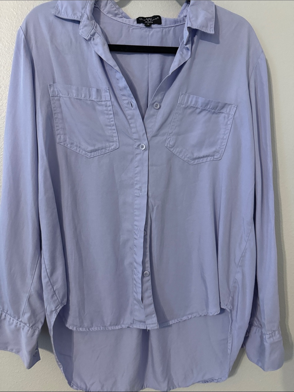 Velvet Heart Lavender Button-Up Top